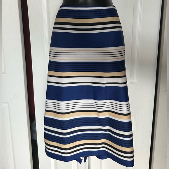 Ashley Stewart - *Plus Size* Blue multicolored striped pencil skirt - Size 18/20 - Picture 1 of 2